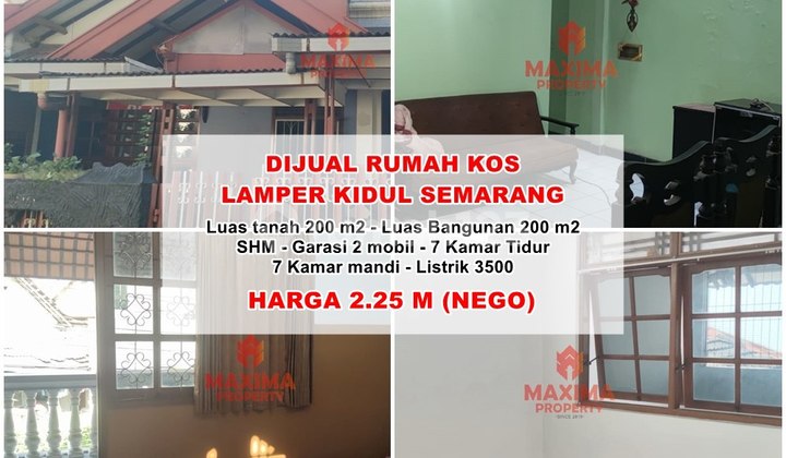 Rumah Kos Tengah Kota Semarang Jalan Lamper Kidul 