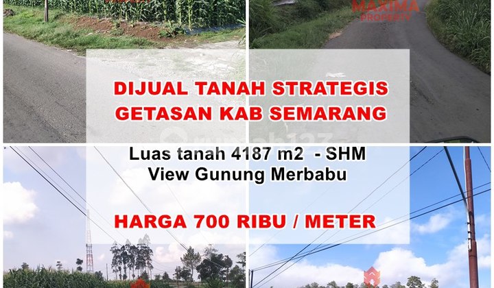 Land View of Mount Merbabu Location Getasan Kopeng Land View of Mount Merbabu Location Getasan Kopeng