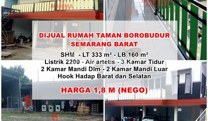 Rumah dan Gudang Siap Pakai Lokasi Taman Borobudur 1