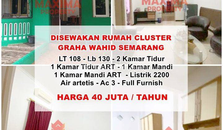 Rumah Sewa Furnish di Perumahan Graha Wahid, Semarang 1