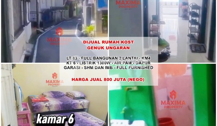Rumah Kost Full Penghuni Lokasi Dekat Rs Ungaran