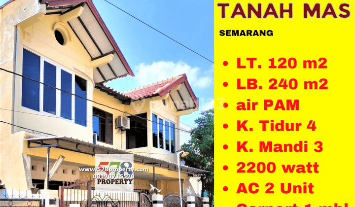 DIJUAL SEGERA RUMAH TENGAH KOTA DI TANAH MAS - SEMARANG UTARA 1