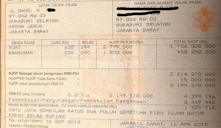 Dijual Rumah Murah di Kebon Jeruk 2