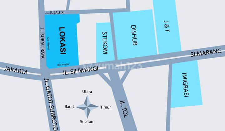 Tanah + Gudang + Kantor di Jl Siliwangi Semarang, Harga Dibawah Njop 6