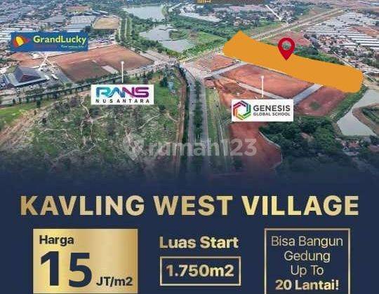 Kavling Komersial West Village, Jln Bsd Raya Pusat, Bsd City 1