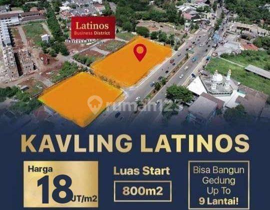 Dijual Kavling Komersial Latinos di Jln Raya Rawa Buntu, Bsd City 1