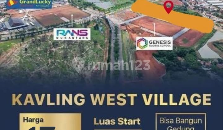 Dijual Kavling Komersial West Village, Jln BSD Raya Pusat, BSD City Dijual Kavling Komersial West Village, Jln BSD Raya Pusat, BSD City