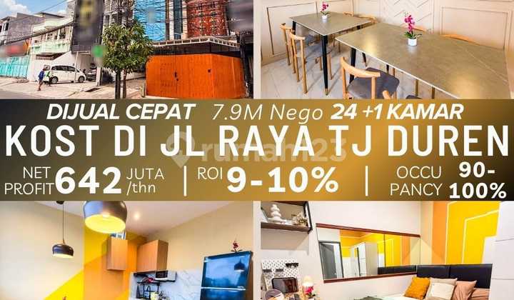 For Sale: Boarding House on Jl Tanjung Duren Raya, Tanjung Duren, Grogol Petamburan Sub-district, West Jakarta 1