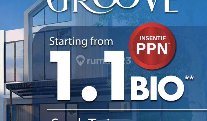 Rumah Baru 2 Lantai The Groove Fortune Graha Raya Bintaro 2