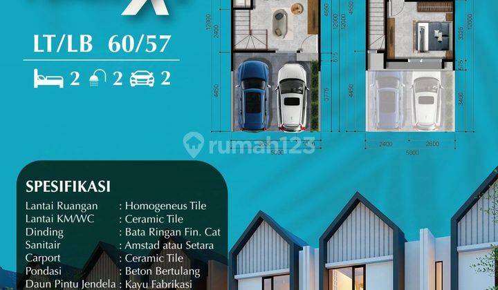 Rumah Baru 2 Lantai Cluster Vazza Living Tipe Pearl