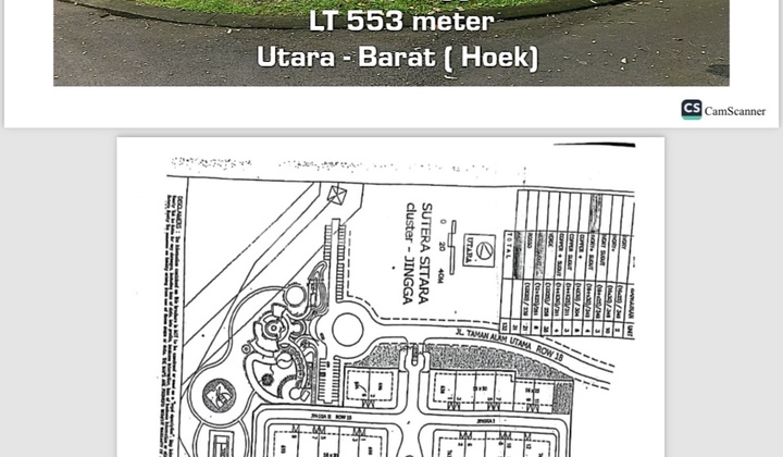 Tanah Alam Sutera Cluster Sitara Jingga Hook Utara Barat  1