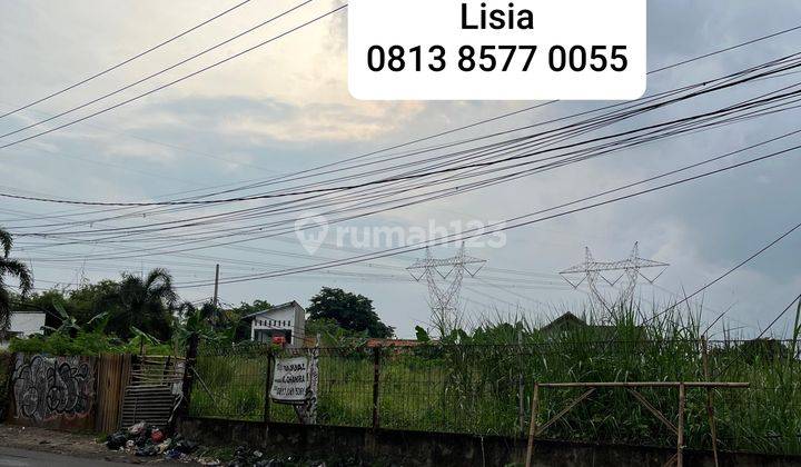 TANAH KOMERSIL COCOK BUAT USAHA DAN GUDANG  DI JALAN RAYA CURUG TANGERANG 1