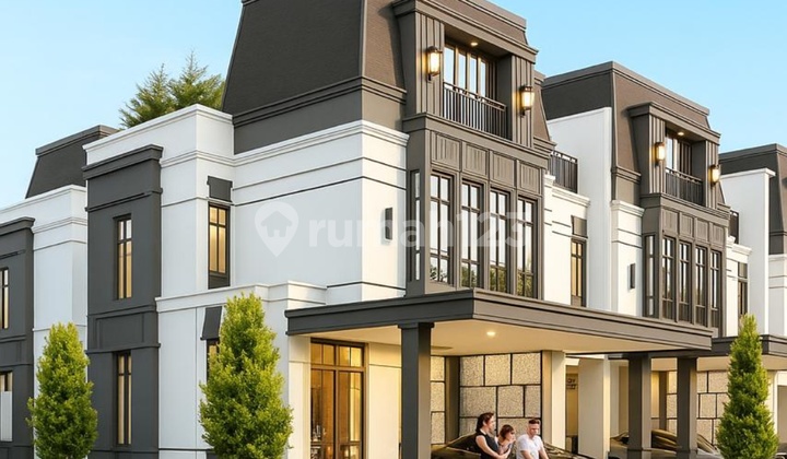 Rumah 3 Lantai Bergaya Eropa Klasik Elegan Prestius Di Gading Serpong Rumah 3 Lantai Bergaya Eropa Klasik Elegan Prestius Di Gading Serpong