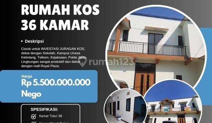 Rumah Kost Ketintang Bangunan Baru Dijual Cepat  1