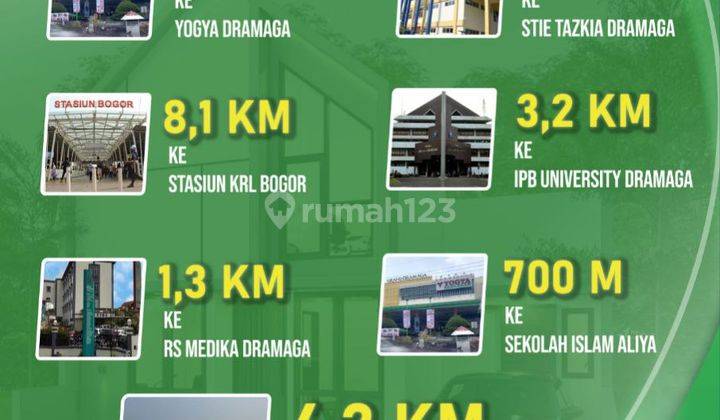 Rumah Syariah Strategis Di Kota Bogor, Cuma 3 Km Dari Kampus Ipb 2