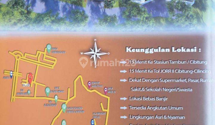 Rumah Syariah Murah Strategis Di Tambun, 15 Menit Dari Stasiun 2