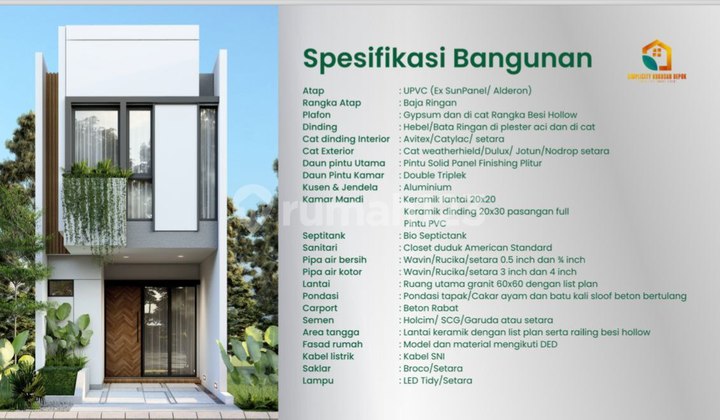 Rumah Syariah Strategis Cuma Semenit Dari Tol Kukusan Depok 2