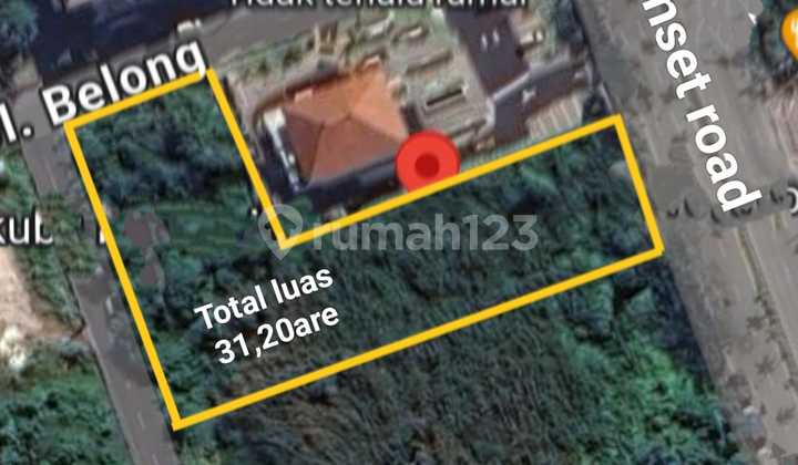 Lokasi Premium Tanah Samping Kfc Sunset Road Seminyak Bali Area Bisnis