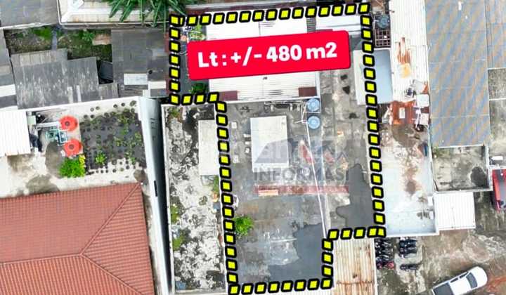 For Rent or Quick Sale 3 Side-by-side Shophouses (Mini Building) on Ringroad Daan Mogot, Semanan Raya, West Jakarta.