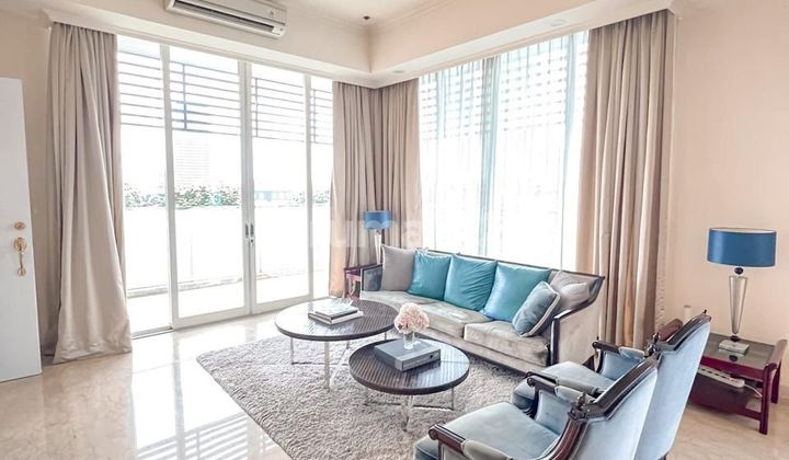 ruang tamu apt sudirman residence penthouse tulip