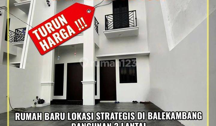 Turun Harga! Brand New House Siap Huni Jalan 2 Mobil 1