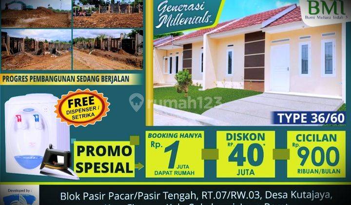 Rumah Murah Dekat Stasiun Cigombong, DP 0% Bisa KPR 8
