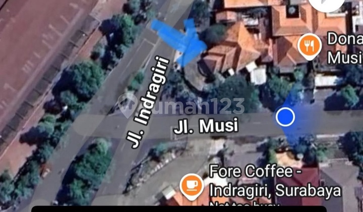 Komersial Area Pusat Kota Surabaya Darmo Indragiri Musi Murah Shm