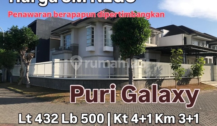 2-Story Hook House in Puri Galaxy, SHM, Bank KPR Available, Cheap for Sale 2-Story Hook House in Puri Galaxy, SHM, Bank KPR Available, Cheap for Sale