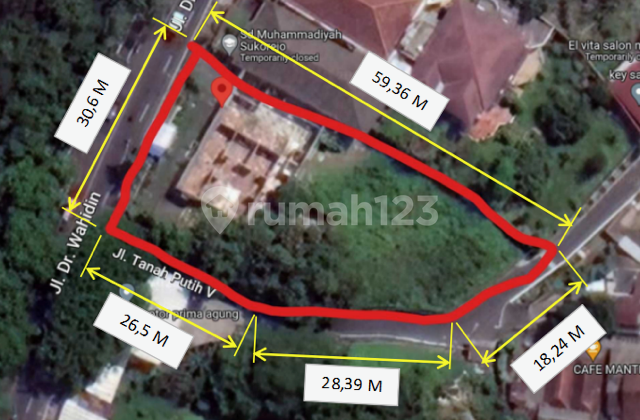 Tanah Komersial Komersil Area Semarang Dr Wahidin Jatingaleh SHM 1