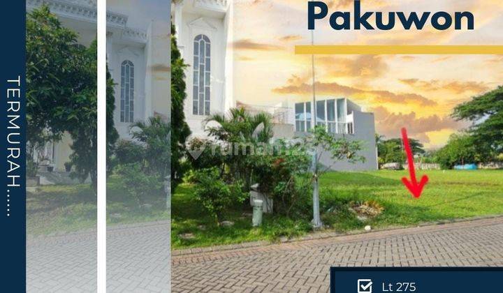Tanah Kavling Pakuwon Indah Vbr Murah Termurah Hadap Utara Ppjb 2