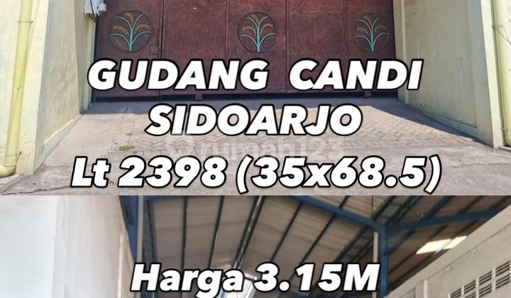 Candi Sidoarjo Warehouse Auction Cheap Sale SHM Includes Vacating