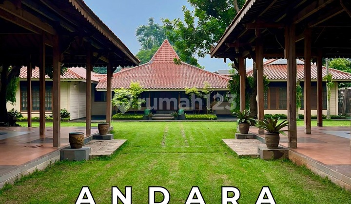 Large Garden House Javanese Ethnic Style 3 Bedrooms Andara Cinere Depok