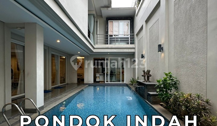 Luxurious Modern Tropical 2 Lantai 5 BR Lokasi Premium Pondok Indah Jakarta Selatan - Ocasa4397