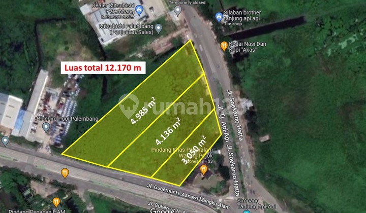 Dijual Tanah Simpang Bandara Smb Ii Palembang 1