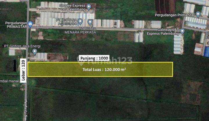 Dijual Lahan Strategis Samping Pergudangan Prima Star Tanjung Api Api 1