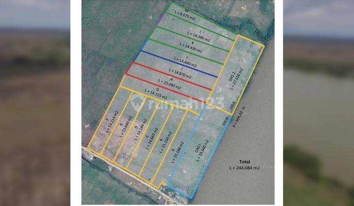 Dijual Lahan 24 Hektar Pinggir Sungai Dekat Pu Tanjung Api Api 1