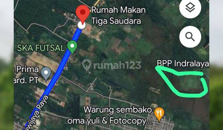 DIJUAL TANAH LUAS JALAN SRIWIJAYA RAYA INDRALAYA – OGAN ILIR 2