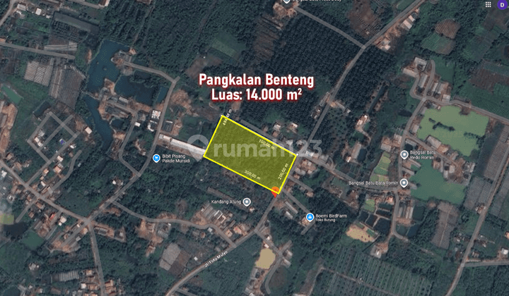 DIJUAL TANAH LUAS TIRTO MULYO PANGKALAN BENTENG PALEMBANG 1