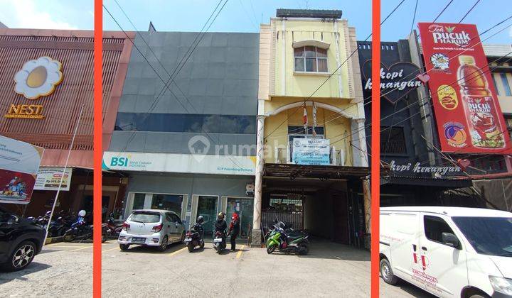 Dijual 3 Ruko Plus Tanah 500 M2 Super Strategis Demang Lebar Daun Palembang