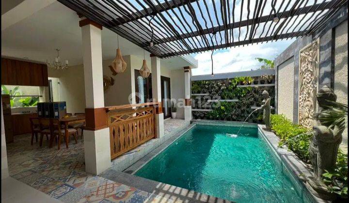 Villa Ubud dengan lingkungan yang asri dan tenang lingkungan bule