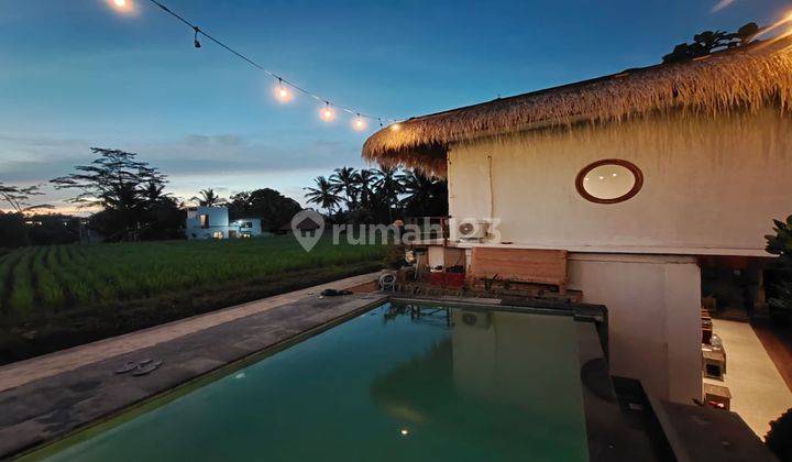 New villa for sale in Ubud with views of rice fields and jungle 1