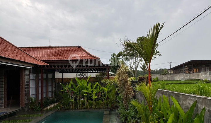 Dijual Villa Diubud Berada Dilingkungan Pedesaan View Sawah