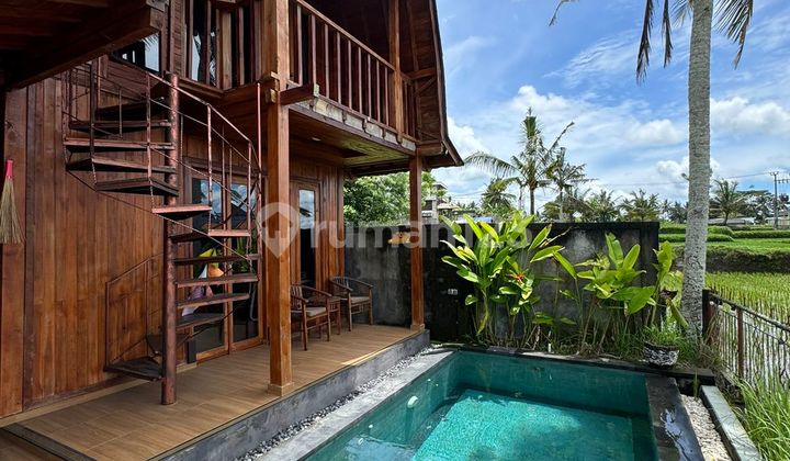 Dijual Murah Villa Joglo View Sawah - Dekat Central Ubud