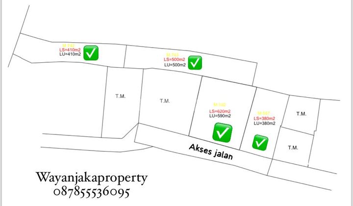 Land for Sale Near Ubud Center SHM Suitable for Villa/House