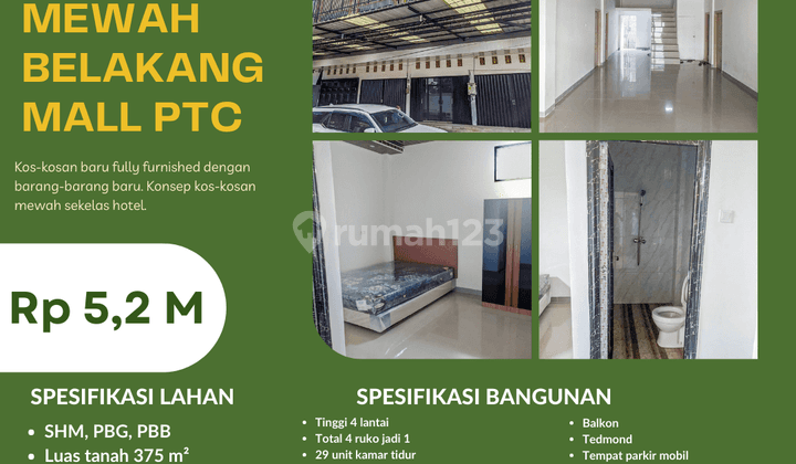 Dijual Kos Kosan Mewah Belakang Mall Ptc Palembang  2