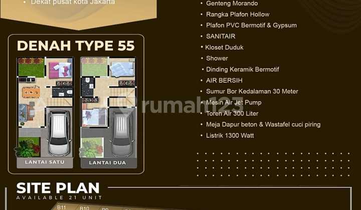 Town House Aesthetic Modern 2 Floors Citayam, Promo Price 280 Million 2