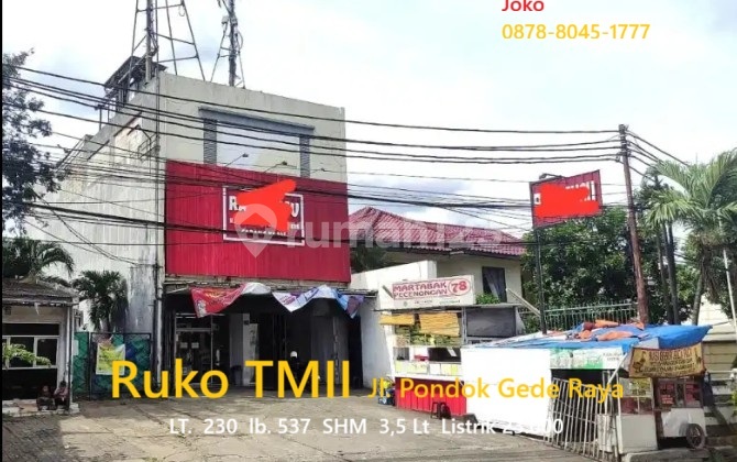 Investasi..Ruko Taman Mini Jl. Raya Pondok Gede, Pinang Ranti, Jaktim Investasi..Ruko Taman Mini Jl. Raya Pondok Gede, Pinang Ranti, Jaktim