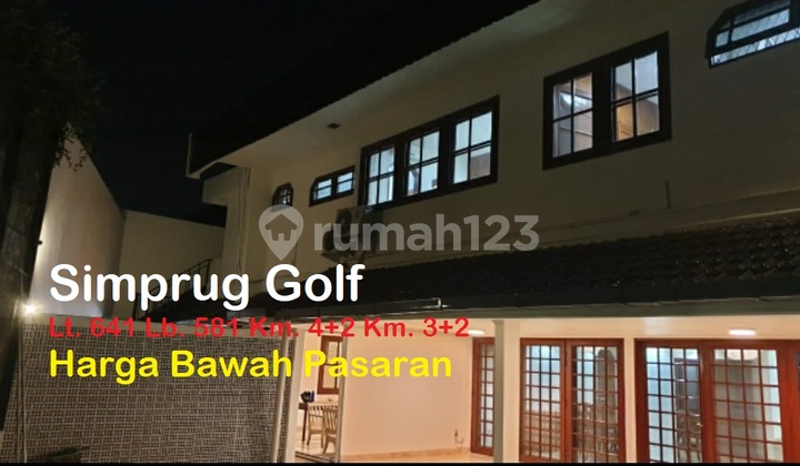 Rumah Asri Area Elit Jl. Simprug Golf, Simprug, Jakarta Selatan