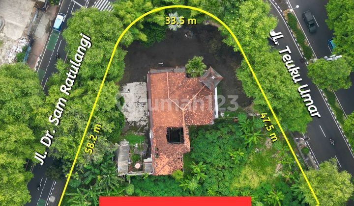 Rumah lama Hitung Tanah area Premium Jl. Teuku Umar, Menteng