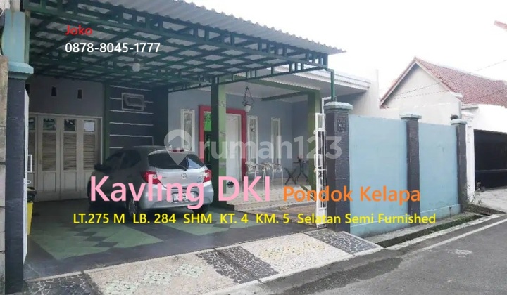 Rumah Bagus Semi Furnished Kavling Dki, Pondok Kelapa, Duren Sawit 1